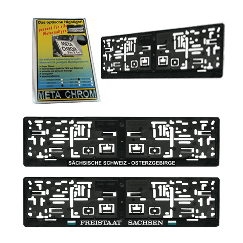Kennzeichenhalter - META CHROM Kennzeichenhalter Bike Oldtimer
